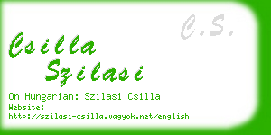 csilla szilasi business card